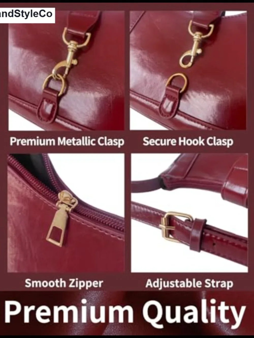 Faux Leather Hobo Shoulder Bag with Zipper, Women's Retro Handbag